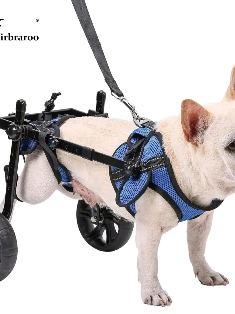 Blue Support Harness for Dogs with Wheelchair Compatibility